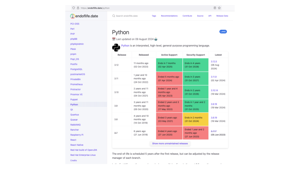 slide of screenshot of website