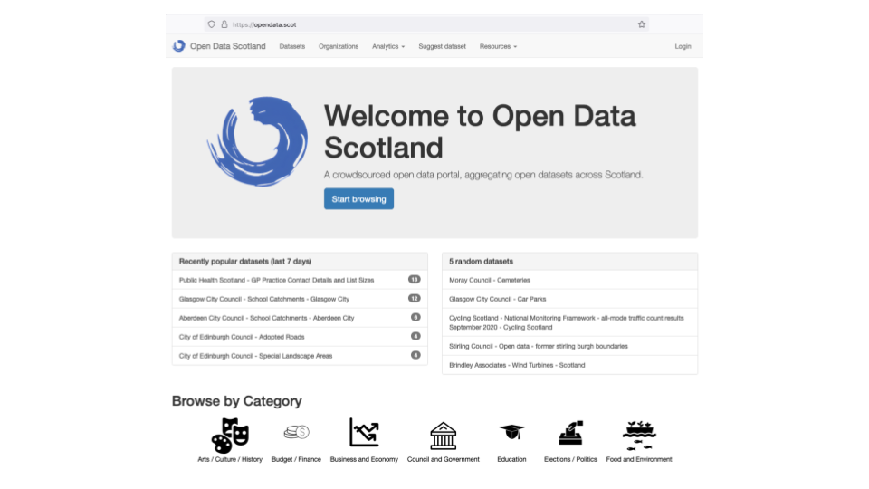 slide  of screenshot of website