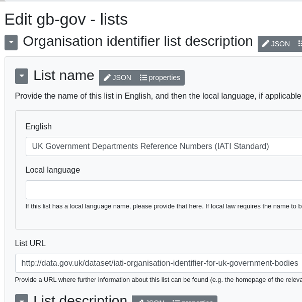 Screenshot of a web form